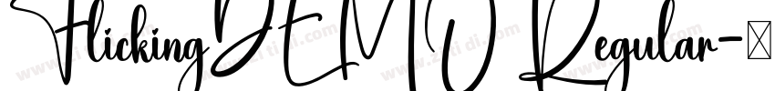 FlickingDEMO Regular字体转换